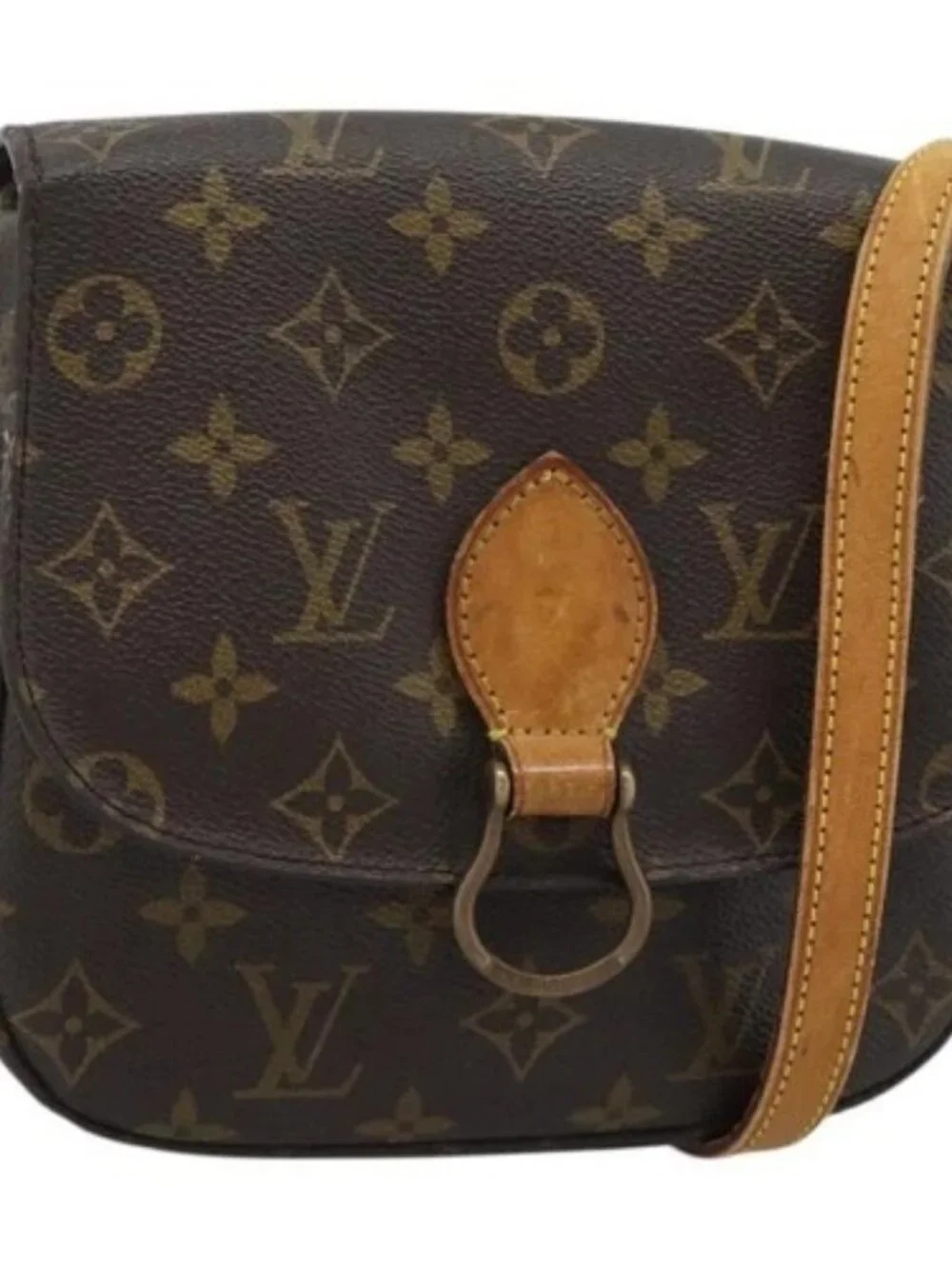 LOUIS VUITTON Monogram Saint Cloud MM Shoulder Bag M51243 LV Auth ki6686
